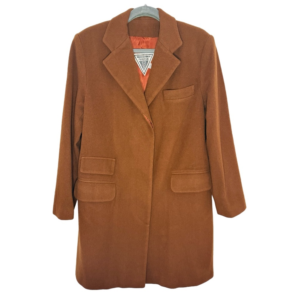 Vintage Marvin Richards wool & cashmere coat - size 8 - Made in USA